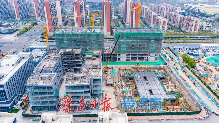 济南时代未来科技城E区建设提速 项目初具规模