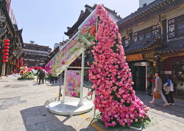 “泉”在济南过五一｜“花漾街区”扮靓大观园