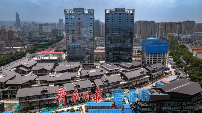 项目强省会｜航拍天桥区万虹中心项目，感受最新建设细节