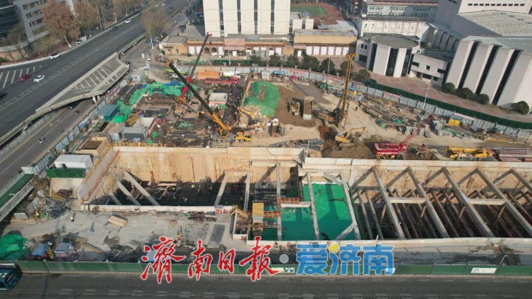 项目强省会｜济南轨交4号线盘点之“最深”车站：八一立交桥站