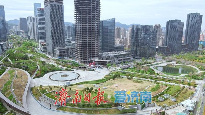 一年四季 泉在济南丨济南中央商务区绘就春日画卷