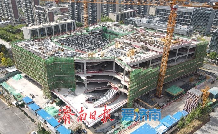 项目强省会｜济南中央商务区艺术剧院主体混凝土结构封顶