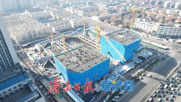 项目强省会｜济南市立五院站TOD综合体加速成型 立体生态地标初现轮廓