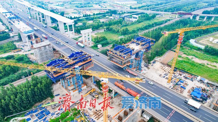 全国首条“6改12”高速公路建设取得关键进展 京台高速济齐段即将跨京沪铁路