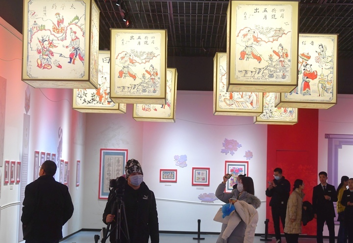 “沿着运河看年画”展览带着年味亮相山东博物馆