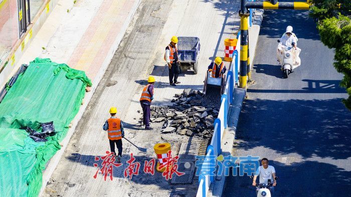 天桥区生产路大修改造工程稳步推进 预计7月15日竣工通车