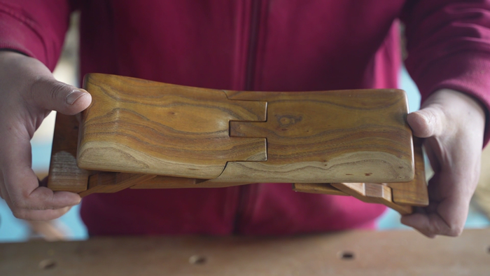 省级非遗项目“桥氏木作”传承人乔一兵：“一块料”变“鲁班枕”