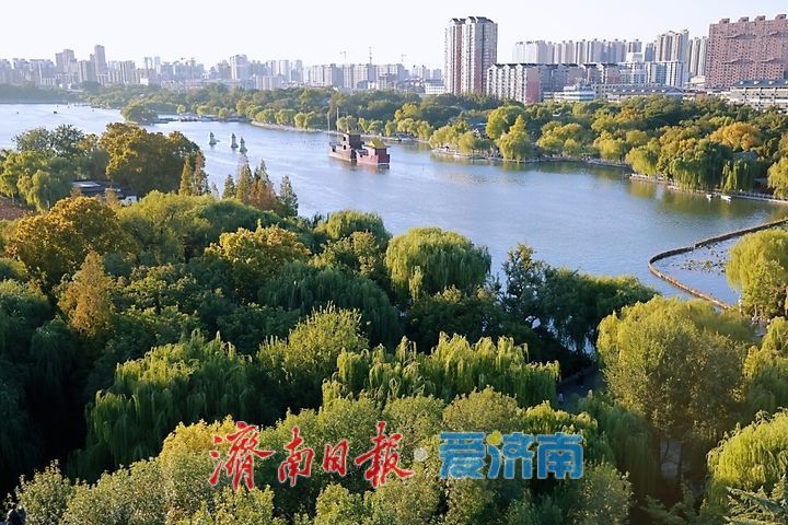 一年四季 泉在济南丨明湖藏翠色 晚秋入画卷