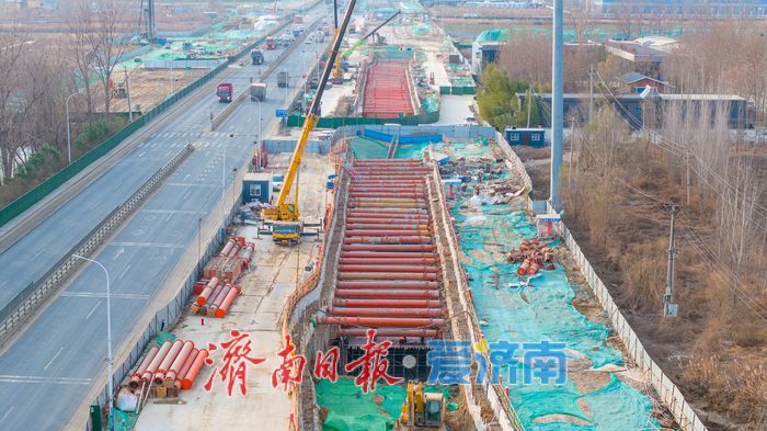 项目强省会｜济南起步区黄河大道二期多点突破 全线施工稳步推进