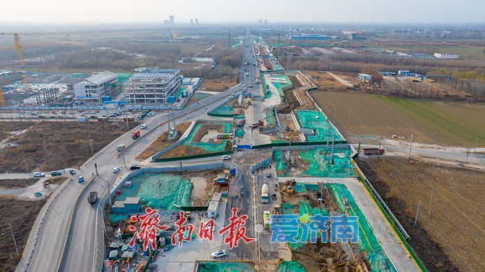 项目强省会｜济南起步区黄河大道二期多点突破 全线施工稳步推进