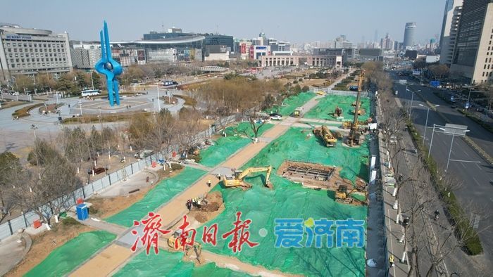 项目强省会｜济南泉城广场智慧停车场开工建设忙