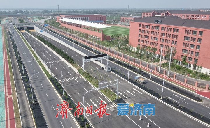 项目强省会｜新建收费站完工，济南济泺路北延黄河隧道展新貌
