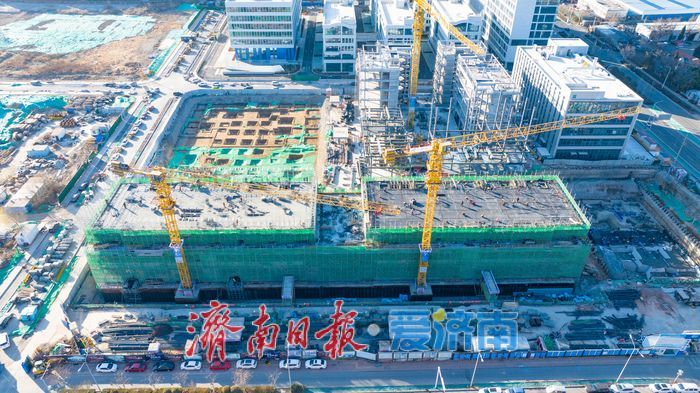 济南时代未来科技城E区建设提速 项目整体已初具规模