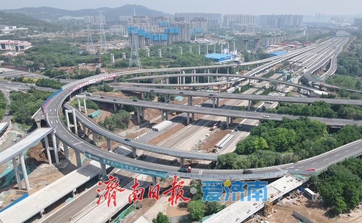 项目强省会｜济南绕城高速港沟立交改造新建匝道上跨港九路