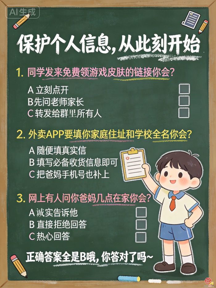 校园板报上新！保护个人信息从此刻开始