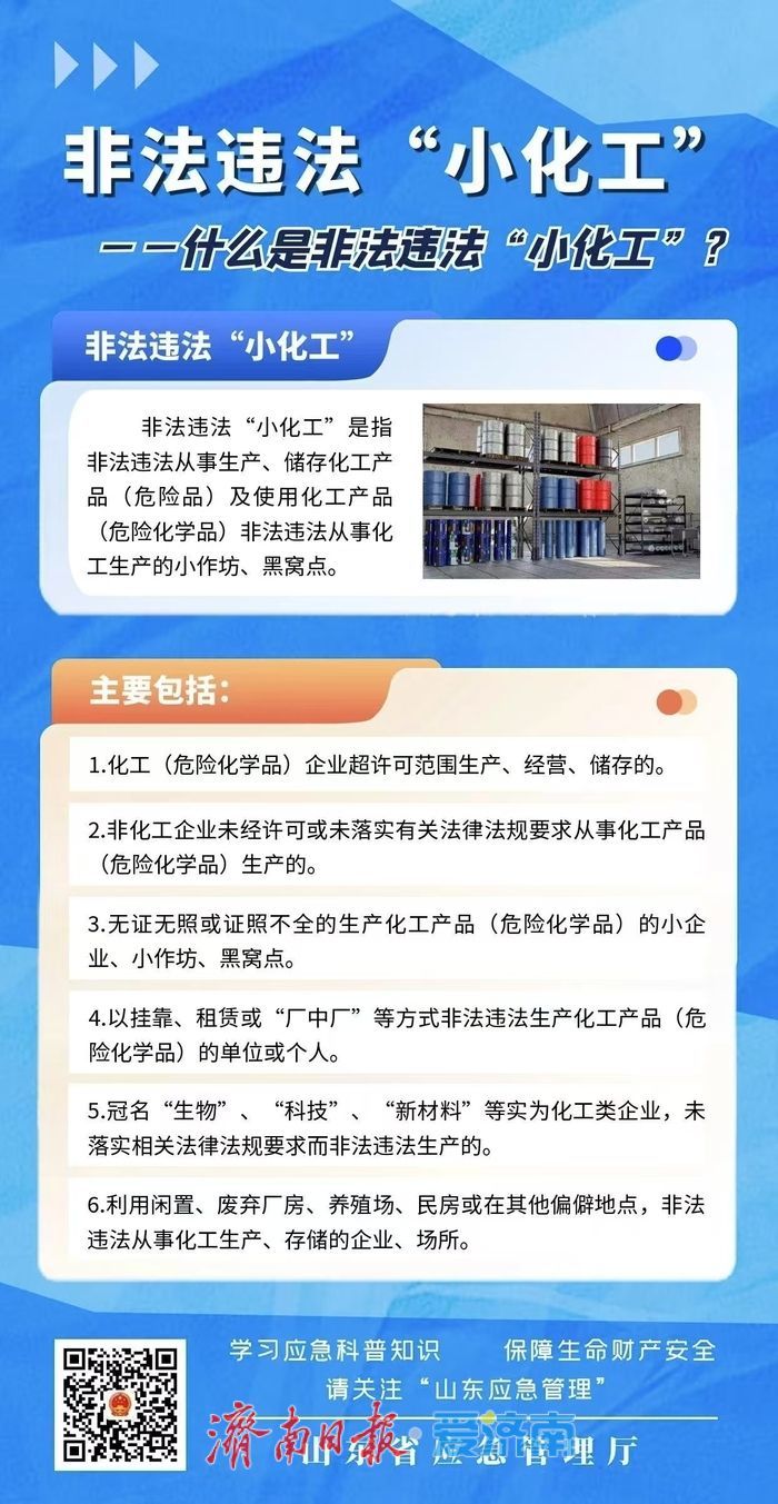 举报非法违法“小化工”，最高奖励50万元
