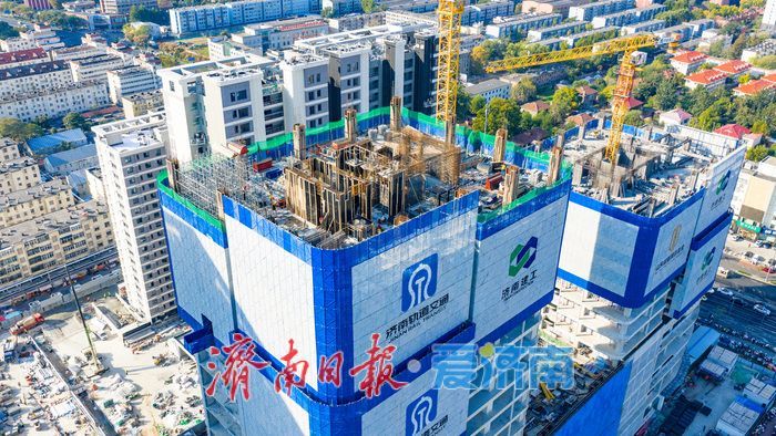 项目强省会｜轨交赋能城市更新 济南地铁4号线市立五院站TOD综合体稳步建设