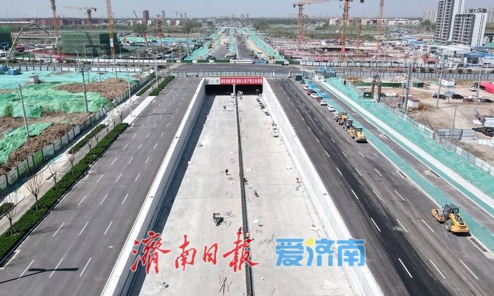 项目强省会｜济南黄河大道二期地下通道主体结构全部完工
