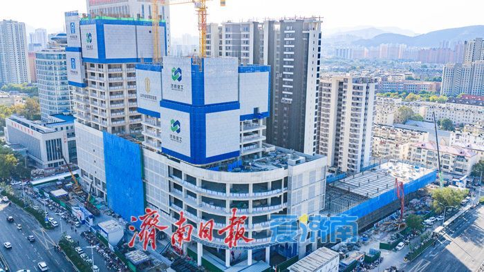 项目强省会｜轨交赋能城市更新 济南地铁4号线市立五院站TOD综合体稳步建设