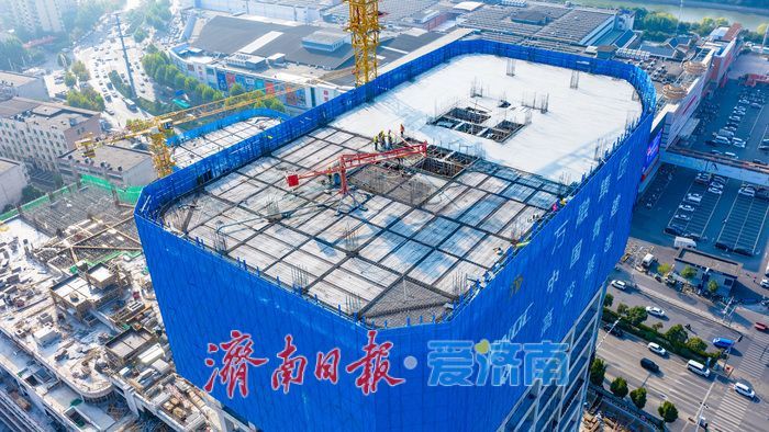 项目强省会丨济南天桥万融广场加速成型 打造黄河南岸TOD门户新地标