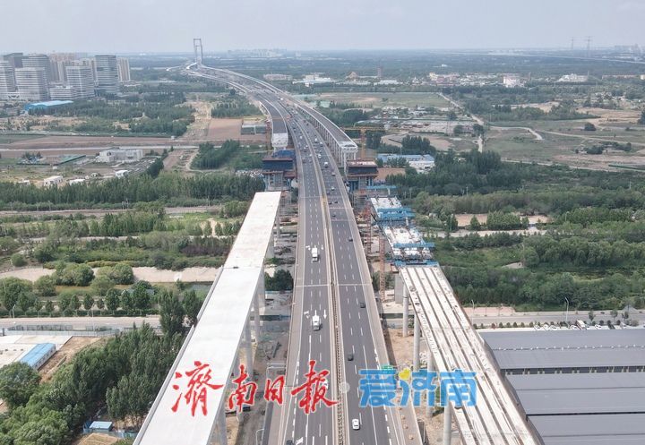 项目强省会｜横亘南北展现雄姿！京台高速公路济南至齐河段改扩建项目新进展来了