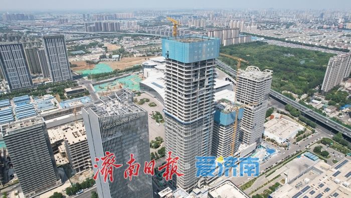 210米济南西部“第一高”建设持续推进