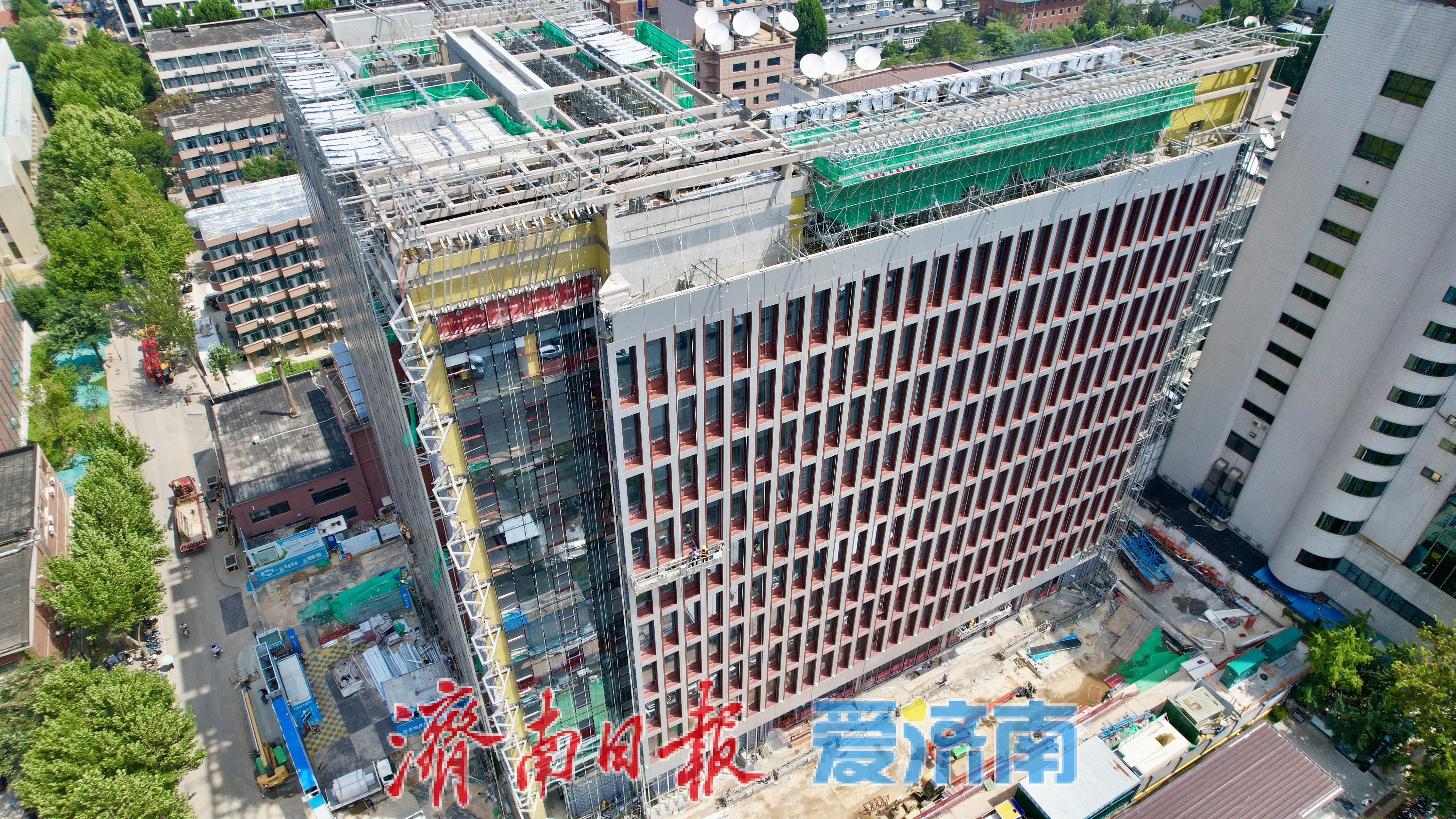 项目强省会｜酷暑攻坚不停工 山东大学高等医学科研综合楼建设提速