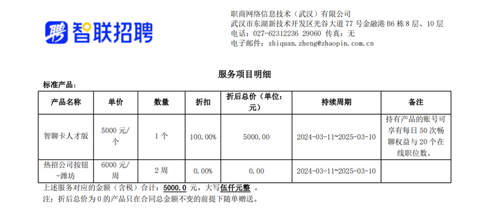 企业购买招聘套餐后账号受限，质疑智联招聘私自更改协议，平台回应