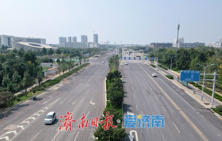 项目强省会｜青岛路济南国际医学中心立交至医学大道段恢复双向通行