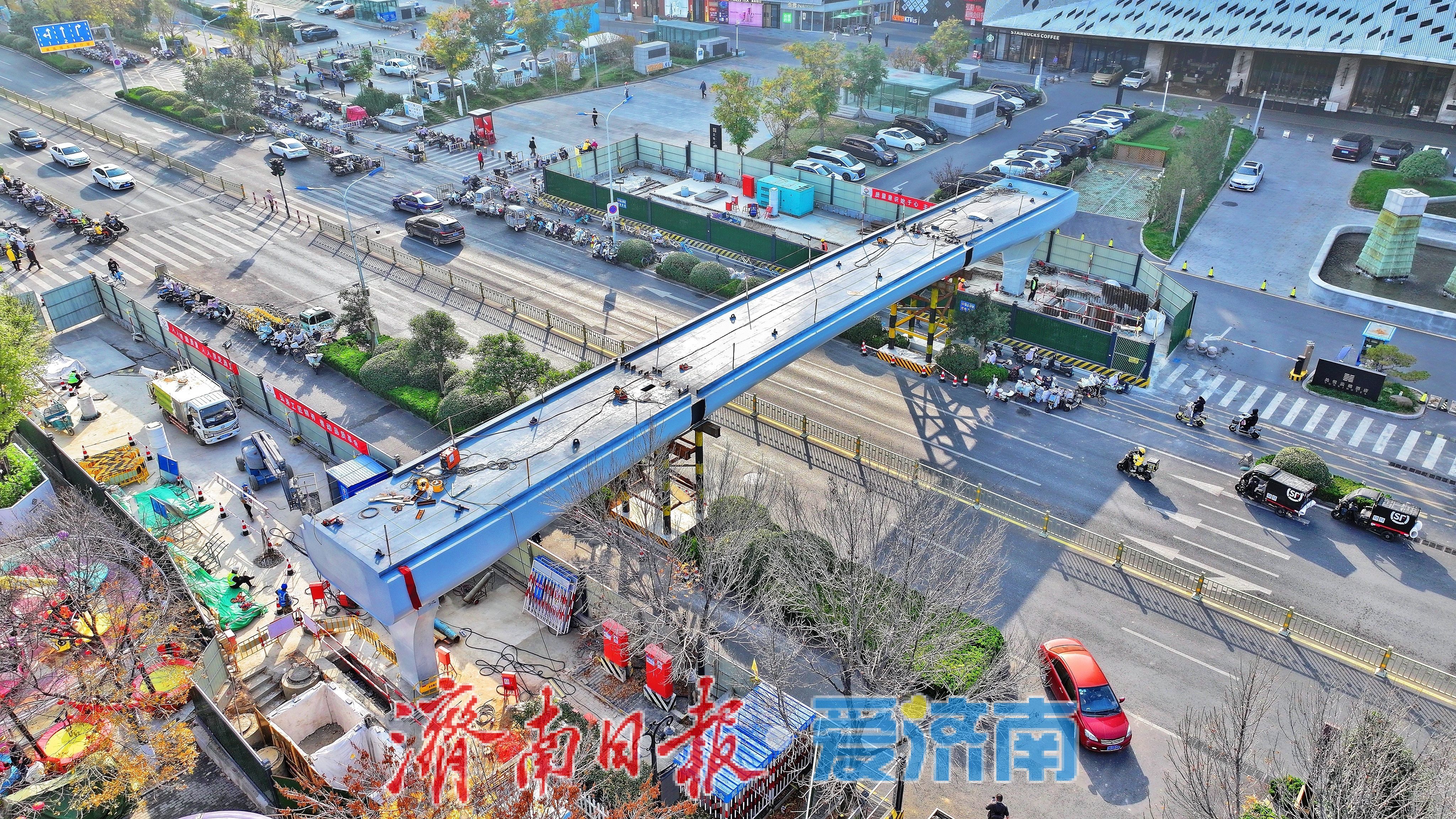 济南兴福寺路将添空中走廊，商圈拥堵有望根治