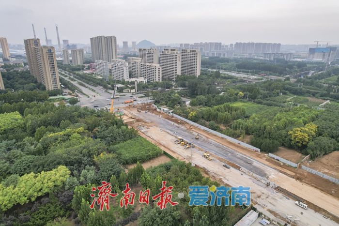 10月底完工！黄台南路(奥体中路-国有苗圃东墙)道路建设工程轮廓初现