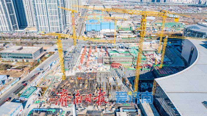 济南西客站片区将添217米新地标 山东国际会展中心配套项目雏形已现