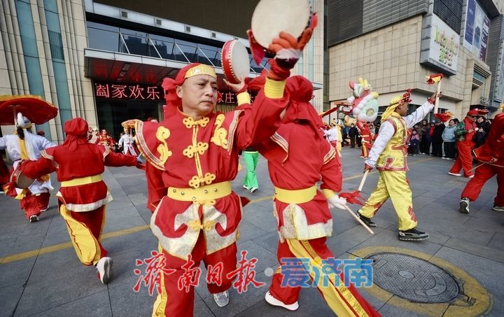 鼓子秧歌舞起来 济南“非遗版”春节年味浓