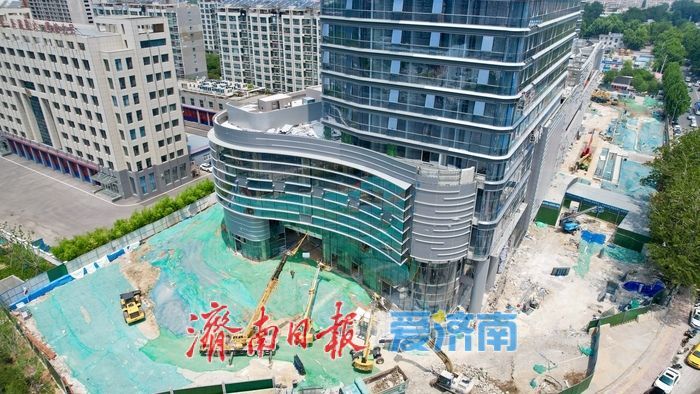 济南腊山 TOD 项目建设提速：幕墙初成，西城新地标轮廓显现