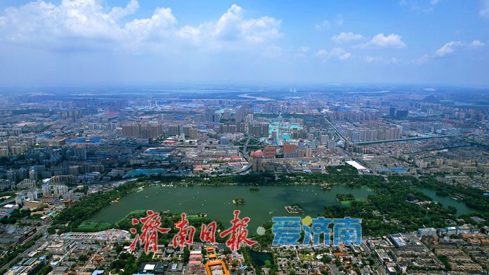 一年四季 泉在济南丨雨霁泉城云卷云舒美如画 大明湖黄河“同框”入镜