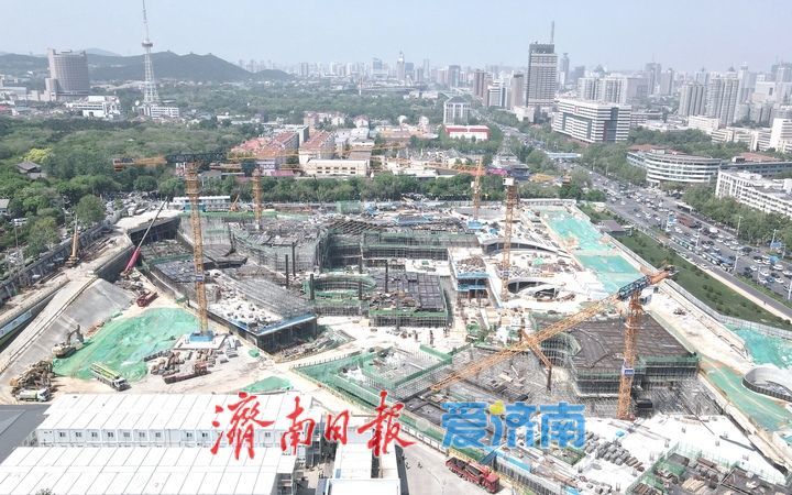 济南首个轨交地下TOD综合体主体施工，千佛山站将成城市新名片
