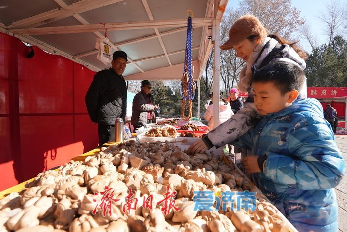 百花公园年货节热闹开场