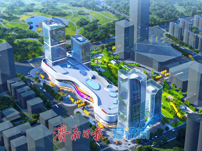 济南西城商业新地标！山东在建规模最大的第四代万达广场项目主体封顶