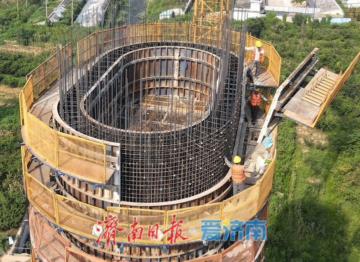 项目强省会｜济枣高铁南部山区317省道高架段连续梁冲刺“合龙”