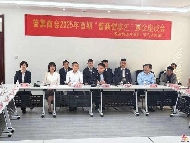 普集街道商会举办2025年首期“普商·创享汇”外贸类企业金融业务惠企座谈