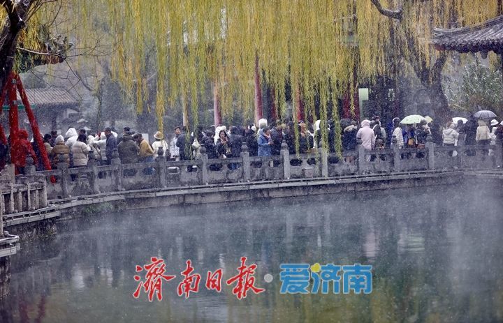 一年四季 泉在济南丨趵突泉“云雾润蒸”引客来