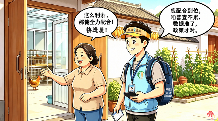 漫画《“济小普”话“四农普”》第1期：您好，我是“济小普”！