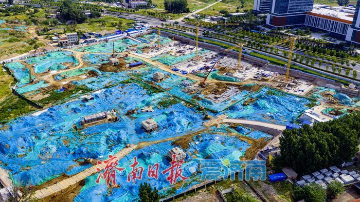 济南国际医学中心安置六区项目稳步推进 民生安居工程建设提速