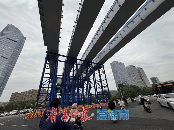 高架长龙跨经十路！凤凰黄河大桥南延工程展现城市雄姿