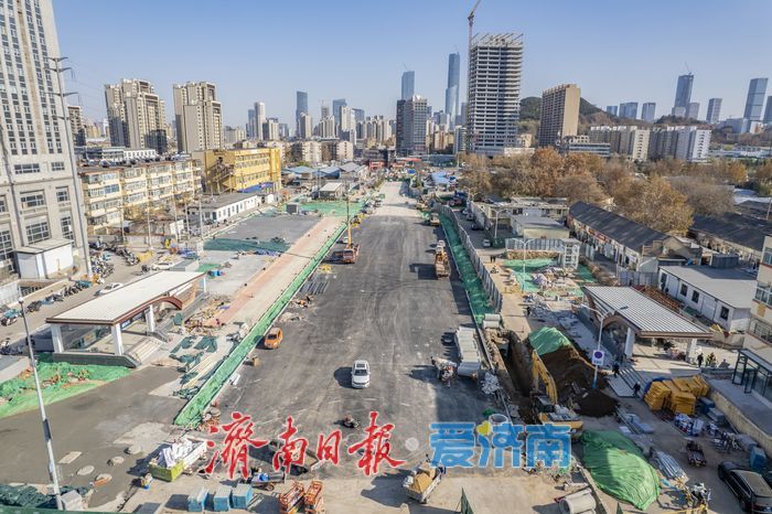 项目强省会｜济南轨道交通6号线出入口陆续“亮相”