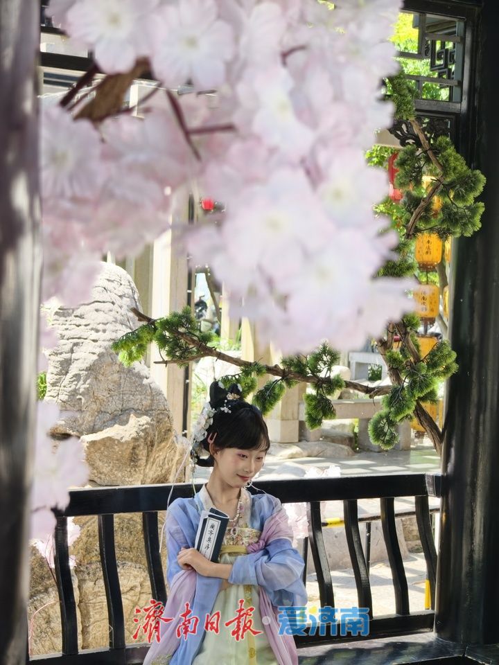 初夏百花洲风光好 市民打卡享古韵