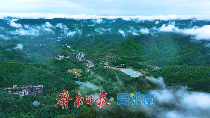 一年四季 泉在济南丨层林叠翠云雾绕，雨后九如山美若仙境