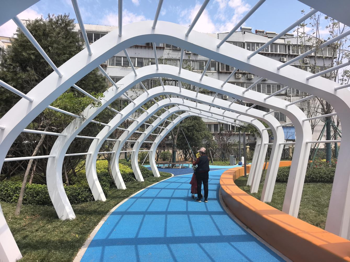 为回应群众“推门见绿、出门入园”的美好愿景 天桥区北坦市民公园正式对外开放