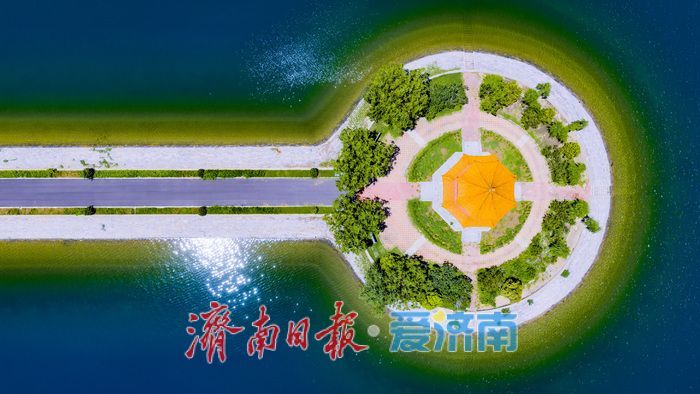 久雨初晴景致佳 济南玉清湖上演绝美水天一色画卷