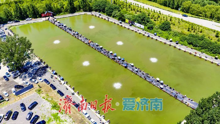 一竿垂钓激活休闲新消费 济南小清河畔“钓鱼经济”持续升温